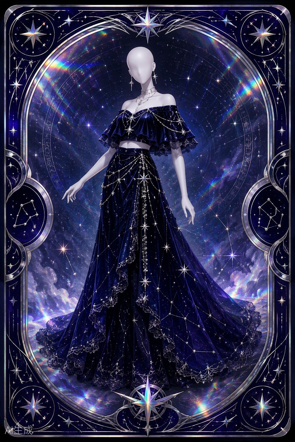 星夜天鵝絨裙
